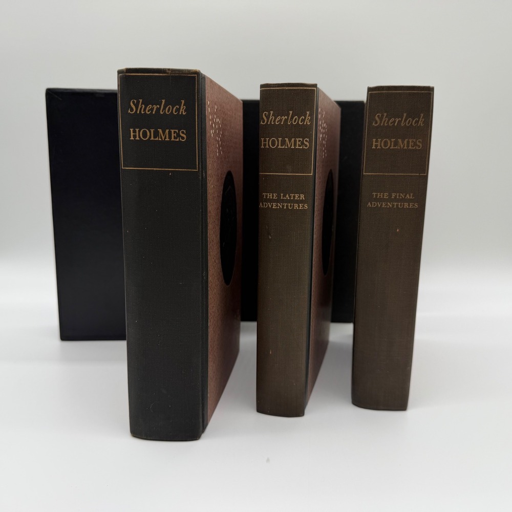 Sherlock Holmes Heritage Press 3 Vol Set Adventures Later Final Conan Doyle1950s